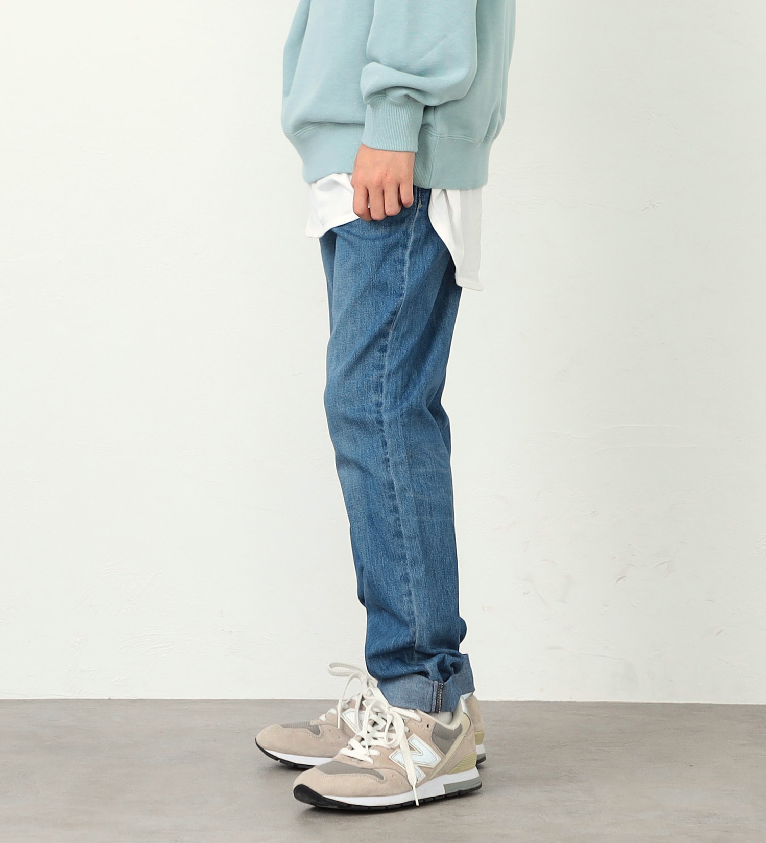 Lee(リー)の【BLACKFRIDAY】【130-160cm】キッズ ベーシック テーパードデニムパンツ|パンツ/デニムパンツ/キッズ|淡色ブルー