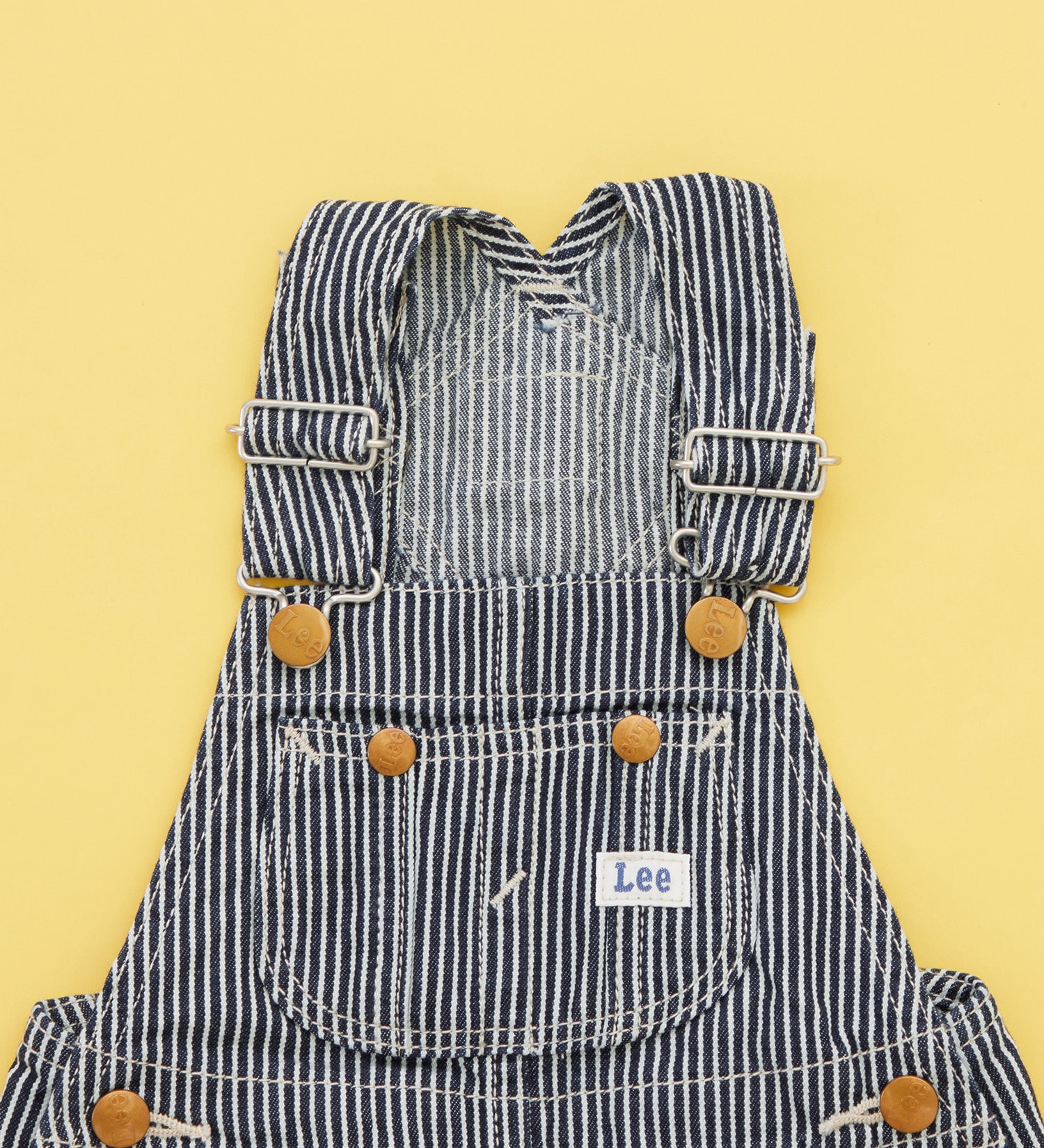 Lee(リー)の【80-100cm】ベビー オーバーオールスカート 高品質綿100%|オールインワン/ジャンパースカート/キッズ|ヒッコリー