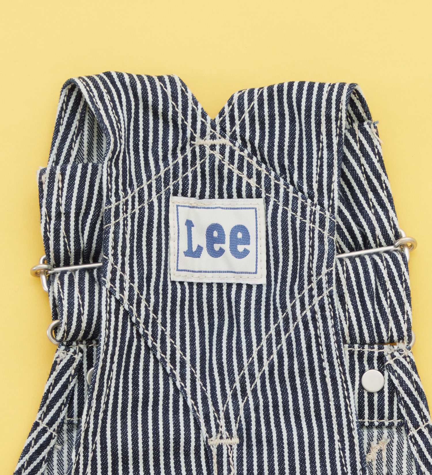 Lee(リー)の【80-100cm】ベビー オーバーオールスカート 高品質綿100%|オールインワン/ジャンパースカート/キッズ|ヒッコリー