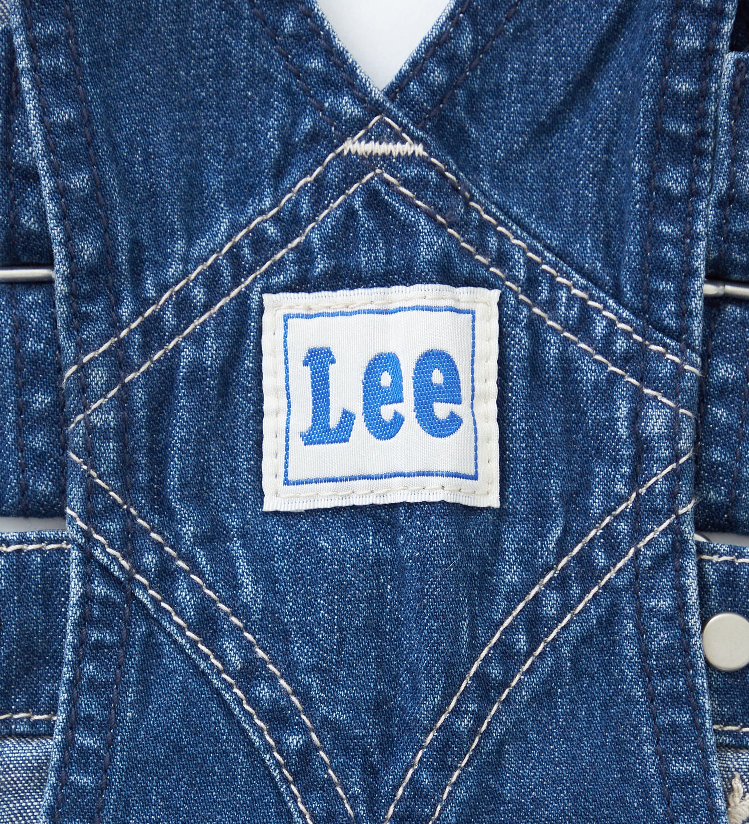 Lee(リー)の【80-100cm】ベビー オーバーオールスカート 高品質綿100％|オールインワン/ジャンパースカート/キッズ|中色ブルー