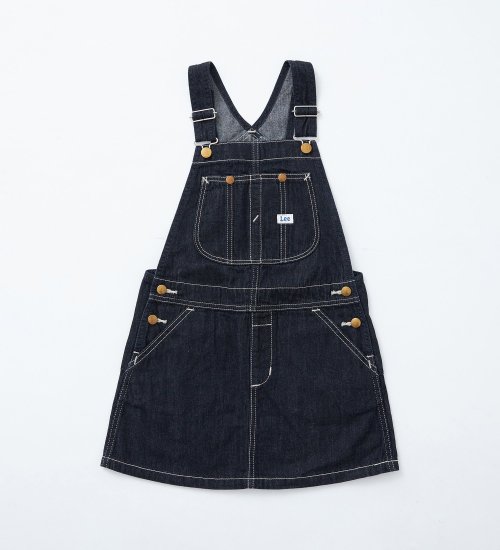 【110-160cm】キッズ オーバーオールスカート 高品質綿100％