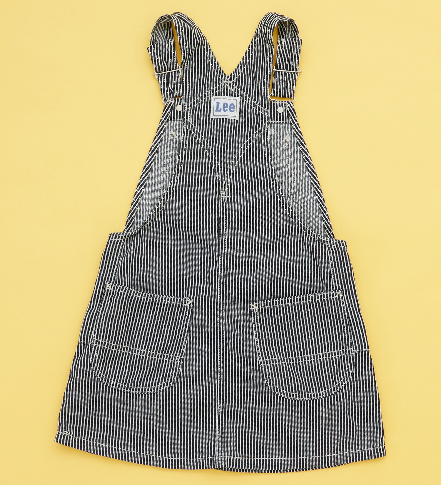 Lee(リー)の【110-160cm】キッズ オーバーオールスカート 高品質綿100％|オールインワン/ジャンパースカート/キッズ|ヒッコリー