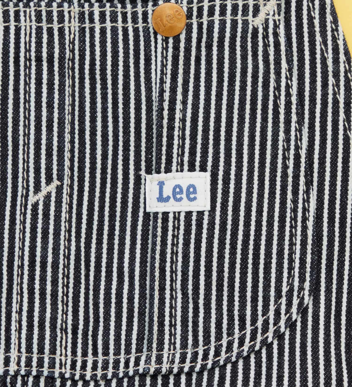 Lee(リー)の【110-160cm】キッズ オーバーオールスカート 高品質綿100％|オールインワン/ジャンパースカート/キッズ|ヒッコリー