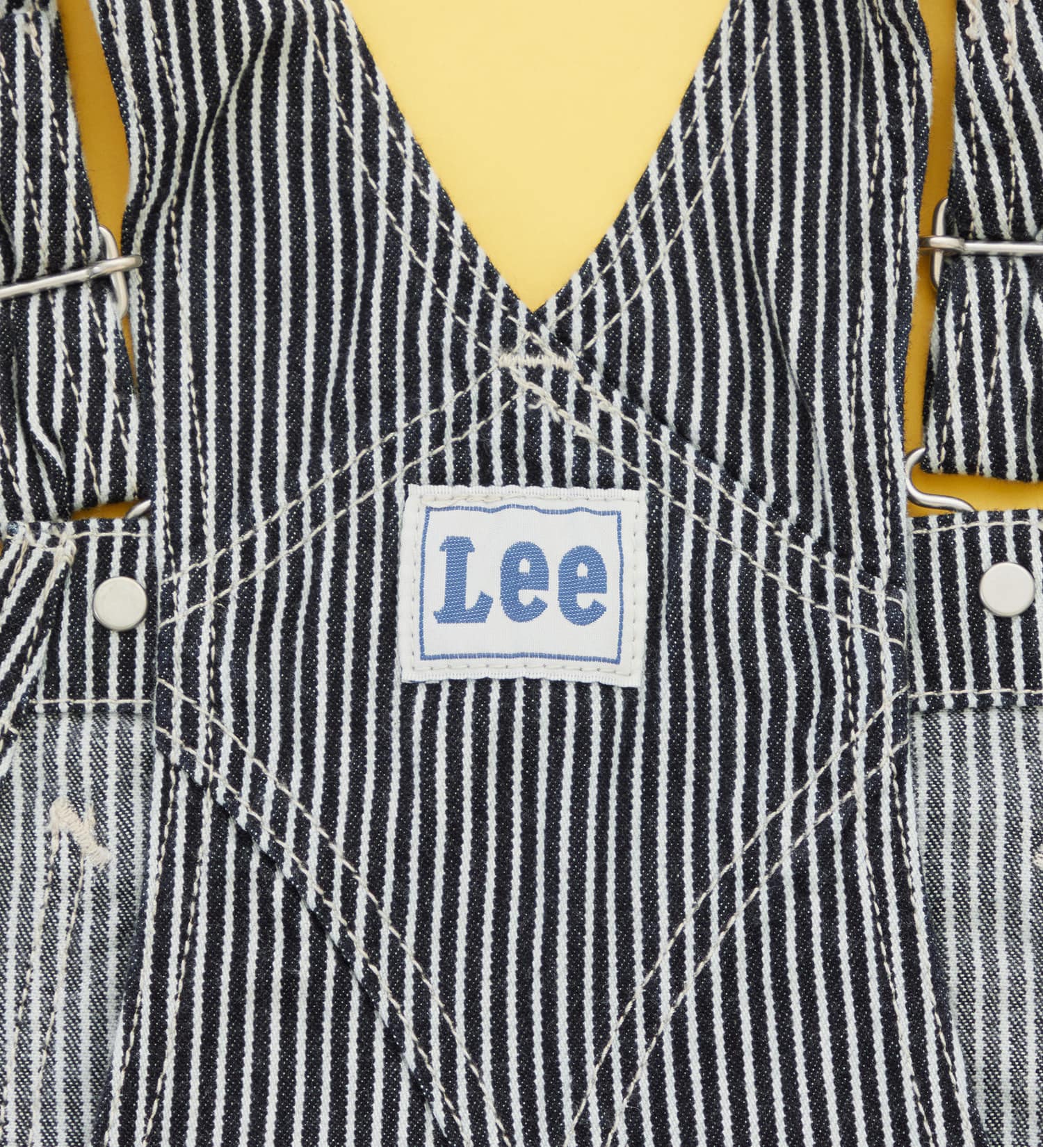 Lee(リー)の【110-160cm】キッズ オーバーオールスカート 高品質綿100％|オールインワン/ジャンパースカート/キッズ|ヒッコリー