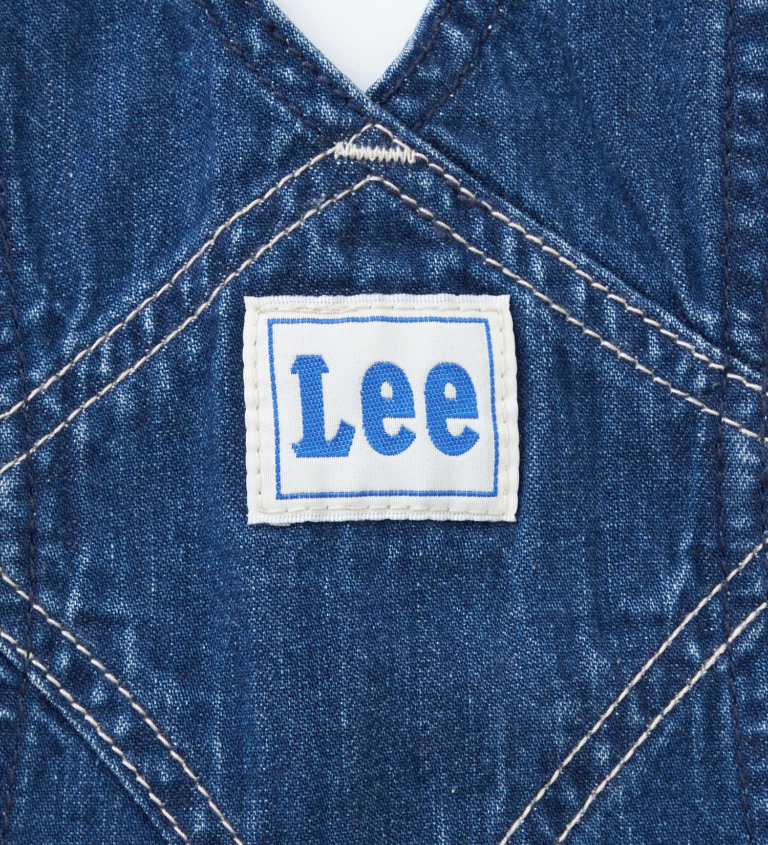 Lee(リー)の【110-160cm】キッズ オーバーオールスカート 高品質綿100％|オールインワン/ジャンパースカート/キッズ|中色ブルー