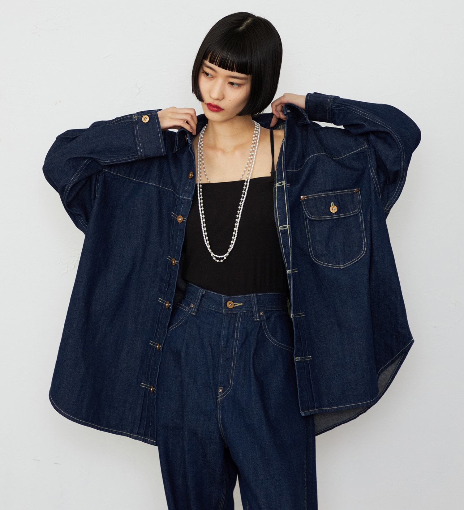 Lee(リー)の【101 100周年】RIDERS101 COWBOYSHIRTS/ライダース カウボーイシャツ|トップス/シャツ/ブラウス/レディース|インディゴブルー