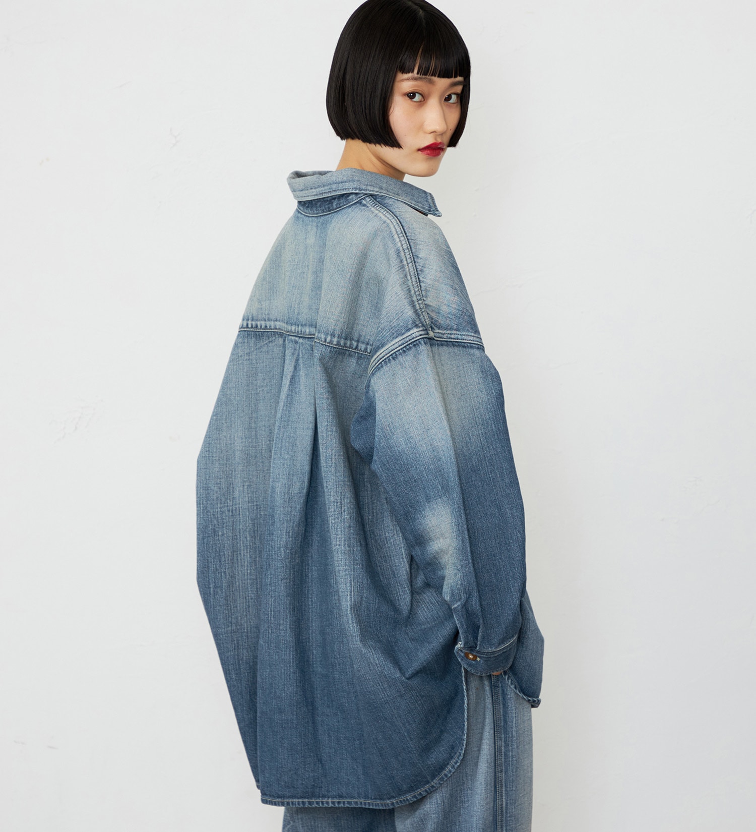 Lee(リー)の【101 100周年】RIDERS101 COWBOYSHIRTS/ライダース カウボーイシャツ|トップス/シャツ/ブラウス/レディース|中色ブルー