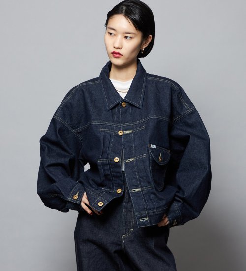 の【予約】【101 101周年記念特別モデル】LOOSEFIT COWBOYJACKET デニムジャケット ジージャン セットアップ可|//|インディゴブルー