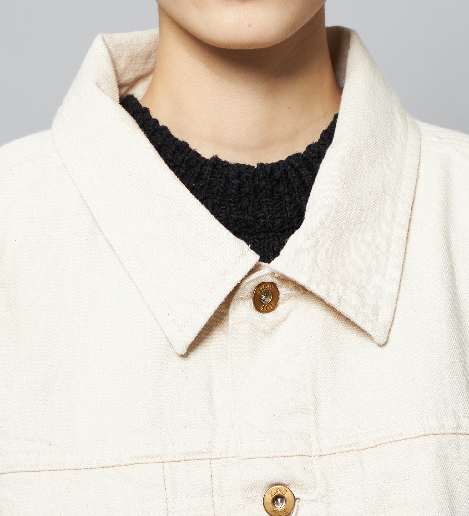 Lee(リー)の【予約】【101 101周年記念特別モデル】LOOSEFIT COWBOYJACKET デニムジャケット ジージャン セットアップ可|ジャケット/アウター/デニムジャケット/レディース|アイボリー