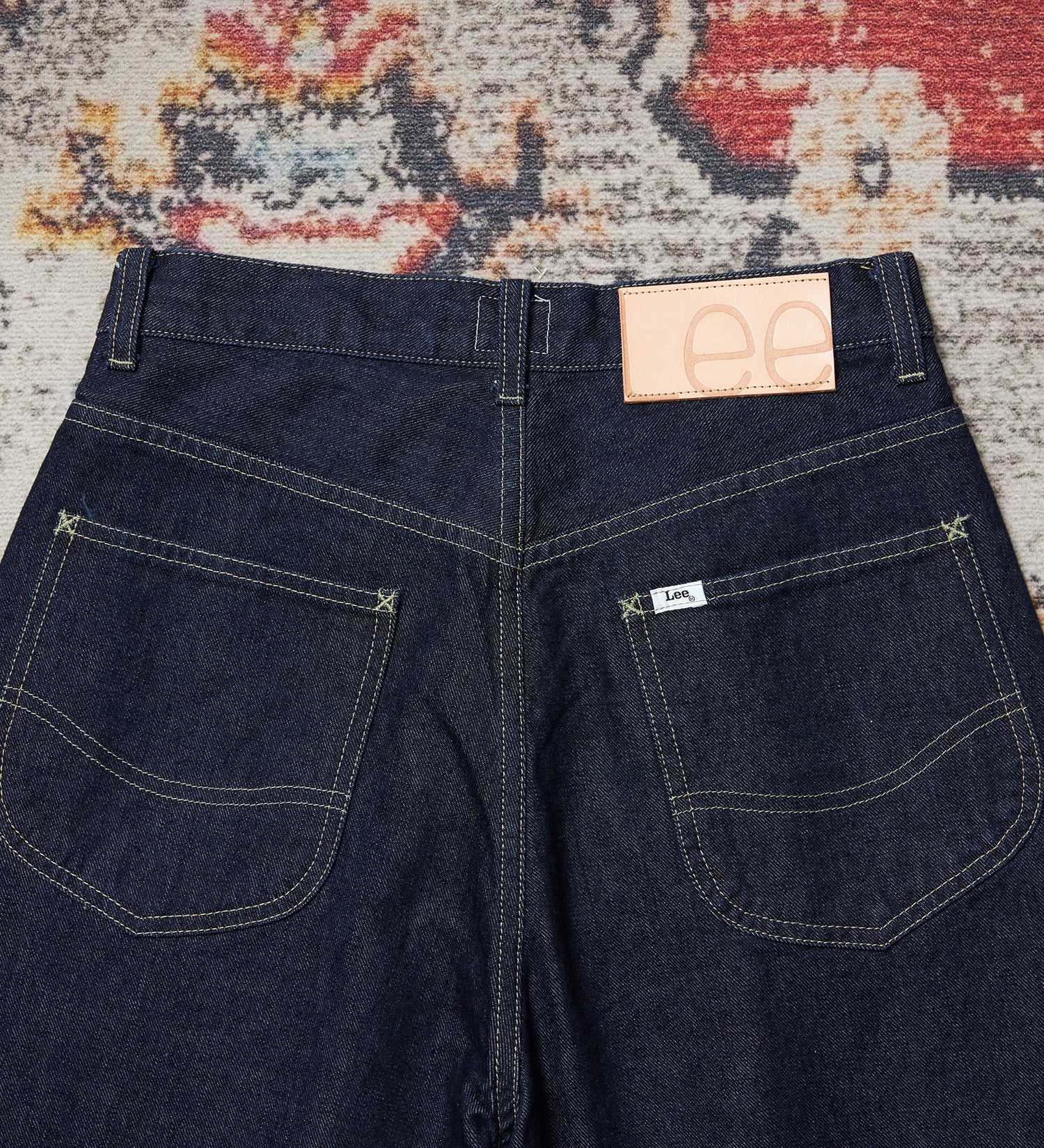 Lee(リー)の【予約】【101 101周年記念特別モデル】TUCK RIDERSPANTS デニムパンツ セットアップ可|パンツ/デニム/ジーンズパンツ/レディース|インディゴブルー