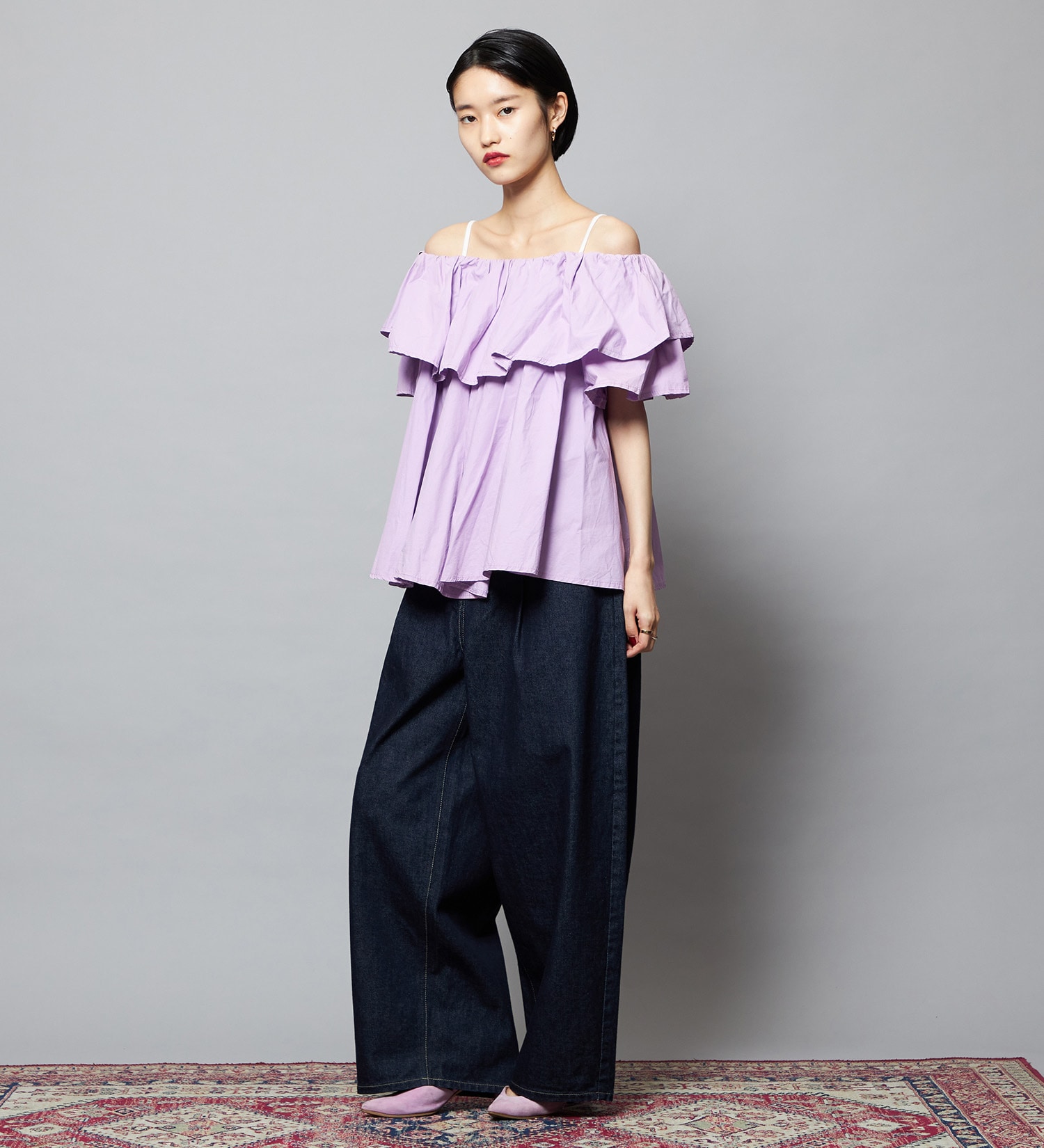 Lee(リー)の【予約】【101 101周年記念特別モデル】TUCK RIDERSPANTS デニムパンツ セットアップ可|パンツ/デニム/ジーンズパンツ/レディース|インディゴブルー