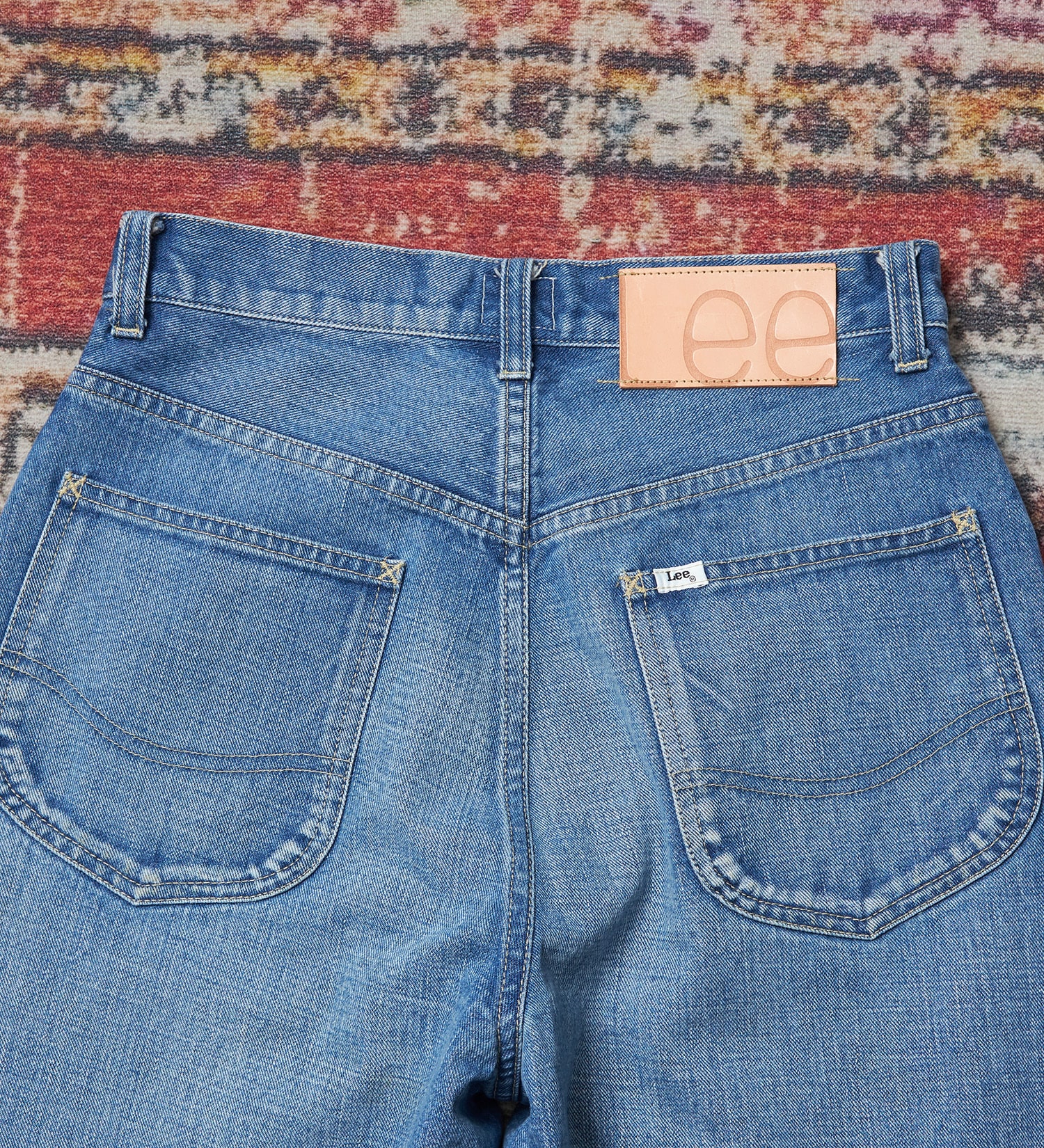 Lee(リー)の【予約】【101 101周年記念特別モデル】TUCK RIDERSPANTS デニムパンツ セットアップ可|パンツ/デニム/ジーンズパンツ/レディース|中色ブルー