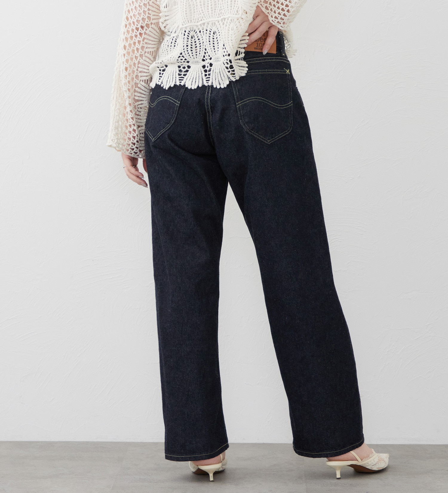 Lee(リー)の【試着対象】【101 101周年記念特別モデル】ANNIVERSARY 101 WIDE STRAIGHT SELVEDGE セットアップ可|パンツ/デニム/ジーンズパンツ/レディース|インディゴブルー