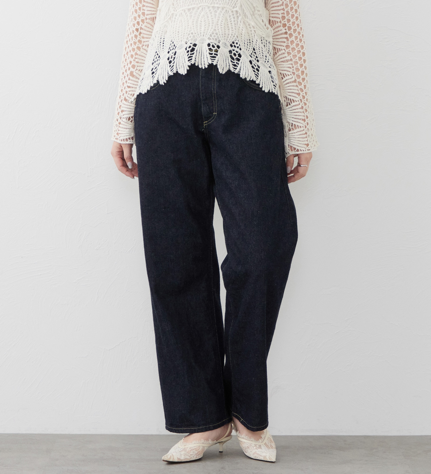 Lee(リー)の【試着対象】【101 101周年記念特別モデル】ANNIVERSARY 101 WIDE STRAIGHT SELVEDGE セットアップ可|パンツ/デニム/ジーンズパンツ/レディース|インディゴブルー