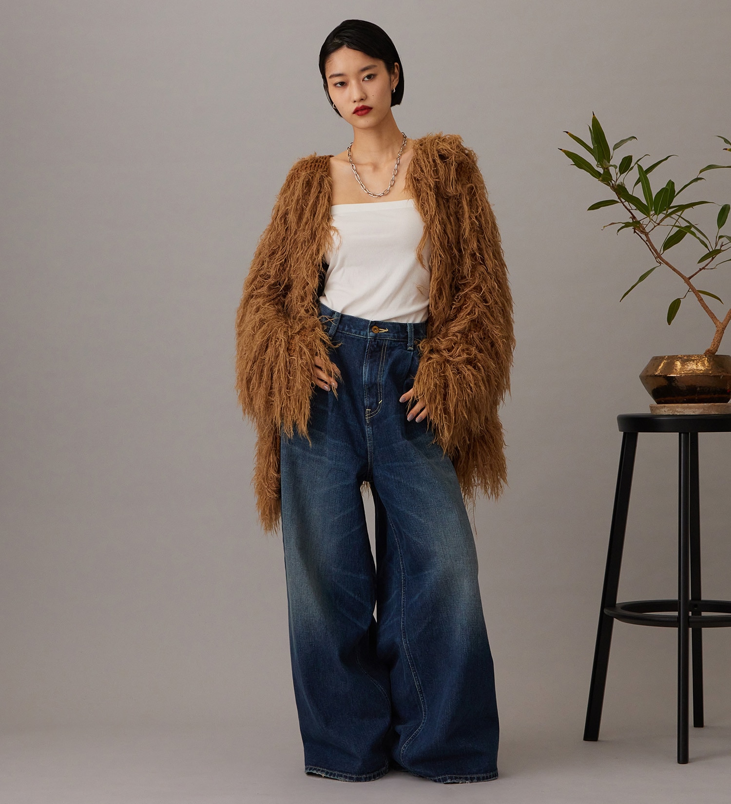 Lee(リー)の【予約】【101 101周年記念特別モデル】ANNIVERSARY 101 ICONIC SUPER WIDE TUCK PANTS セットアップ可|パンツ/デニム/ジーンズパンツ/レディース|中色ブルー