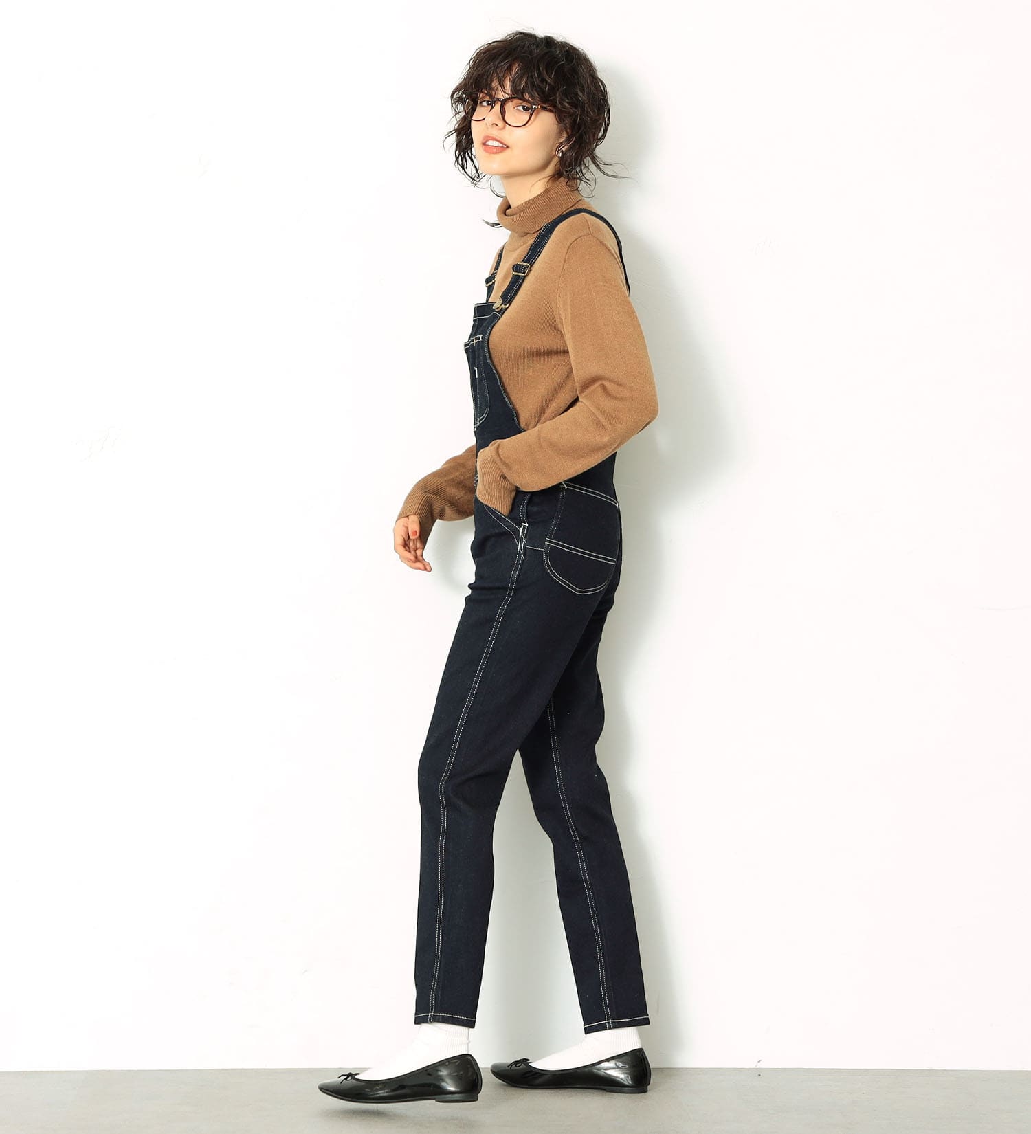 Lee(リー)の【すっきり着こなす】オーバーオール ストレッチスリム|オールインワン/サロペット/オーバーオール/レディース|インディゴブルー