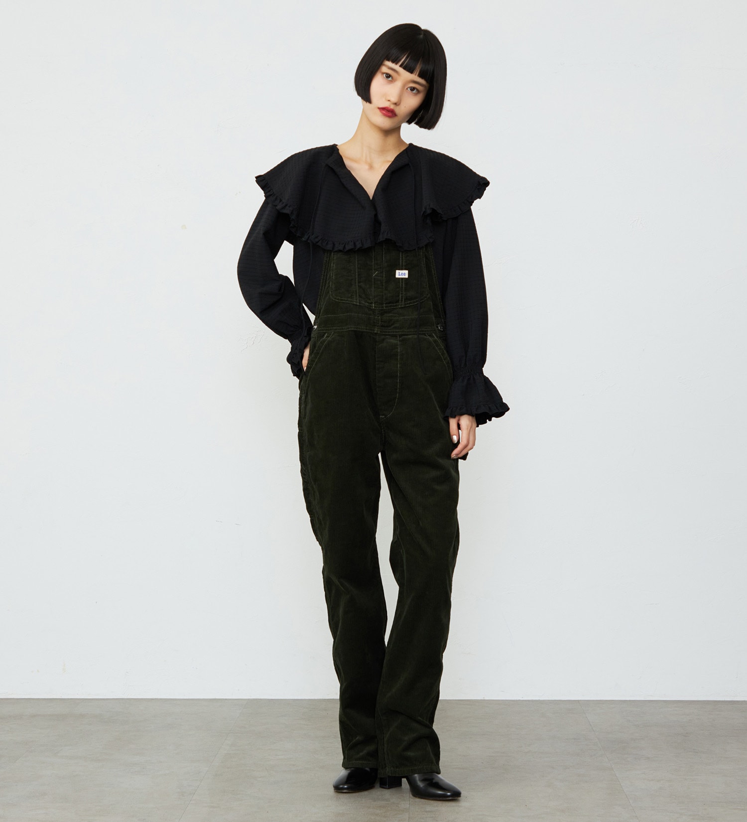 Lee(リー)の【予約】【秋冬】テーパードオーバーオール/サロペット DUNGAREES|オールインワン/サロペット/オーバーオール/レディース|オリーブ