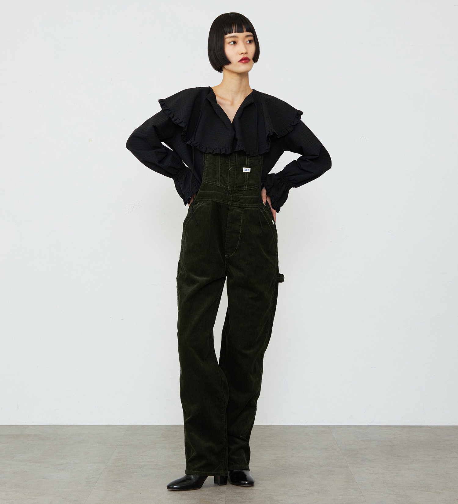 Lee(リー)の【予約】【秋冬】テーパードオーバーオール/サロペット DUNGAREES|オールインワン/サロペット/オーバーオール/レディース|オリーブ