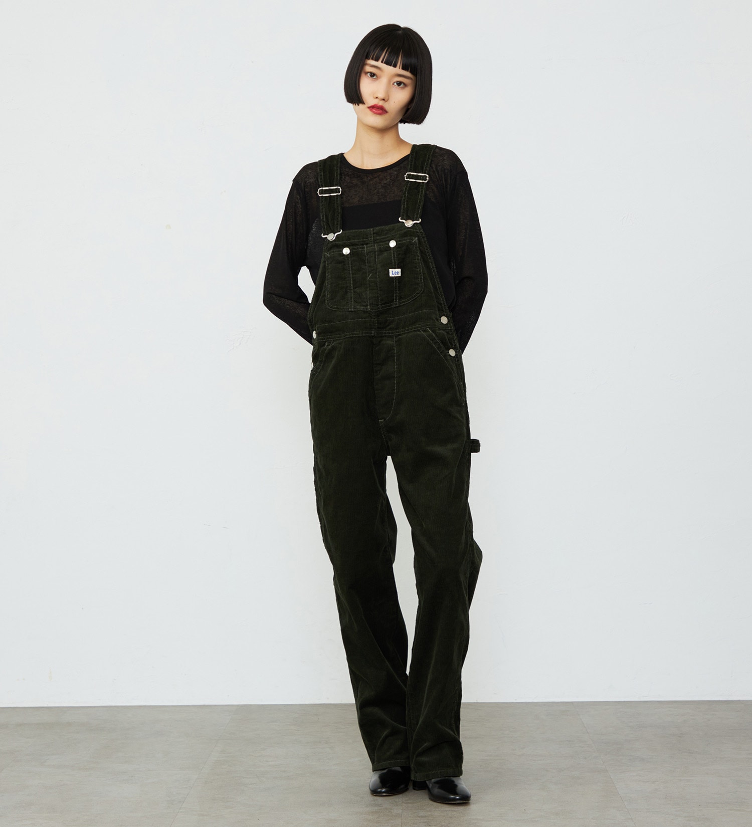 Lee(リー)の【予約】【秋冬】テーパードオーバーオール/サロペット DUNGAREES|オールインワン/サロペット/オーバーオール/レディース|オリーブ