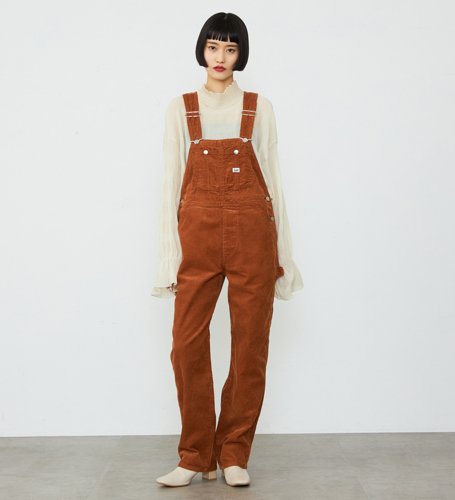 Lee(リー)の【予約】【秋冬】テーパードオーバーオール/サロペット DUNGAREES|オールインワン/サロペット/オーバーオール/レディース|キャメル