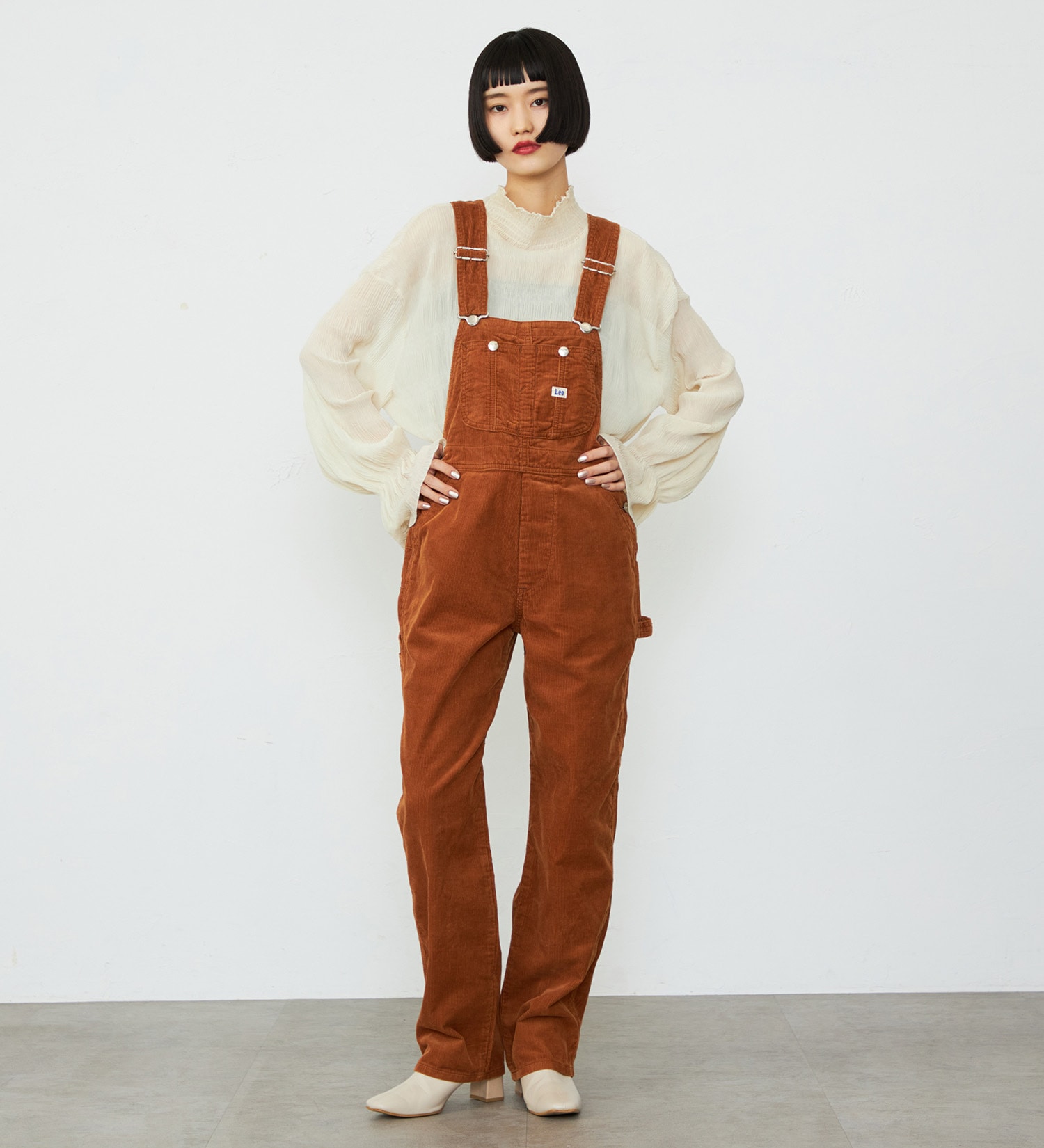 Lee(リー)の【予約】【秋冬】テーパードオーバーオール/サロペット DUNGAREES|オールインワン/サロペット/オーバーオール/レディース|キャメル