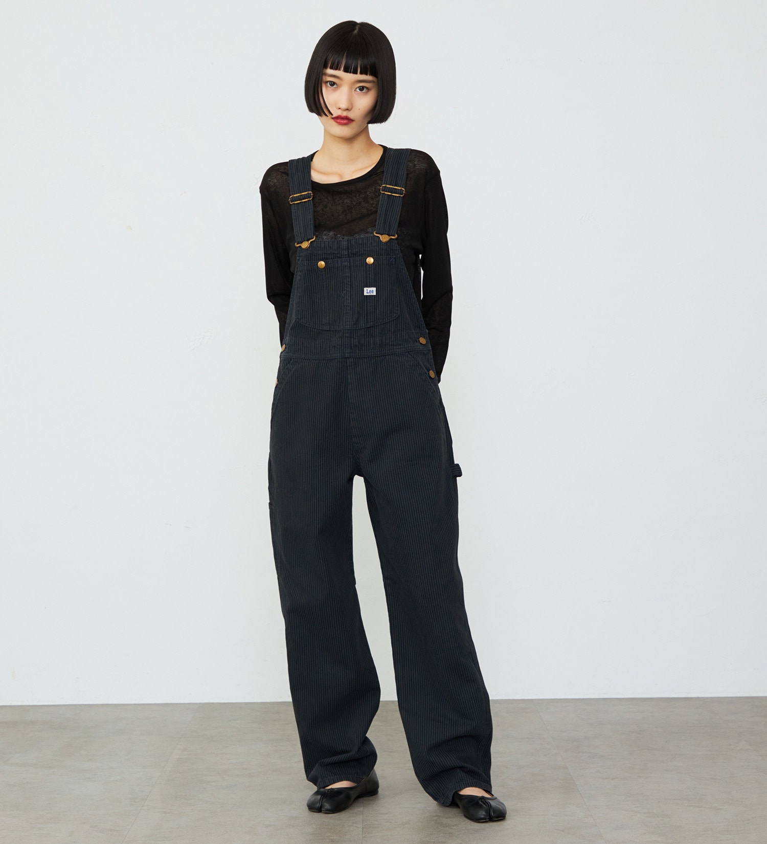 Lee(リー)の【予約】【秋冬】テーパードオーバーオール/サロペット DUNGAREES|オールインワン/サロペット/オーバーオール/レディース|ヒッコリー