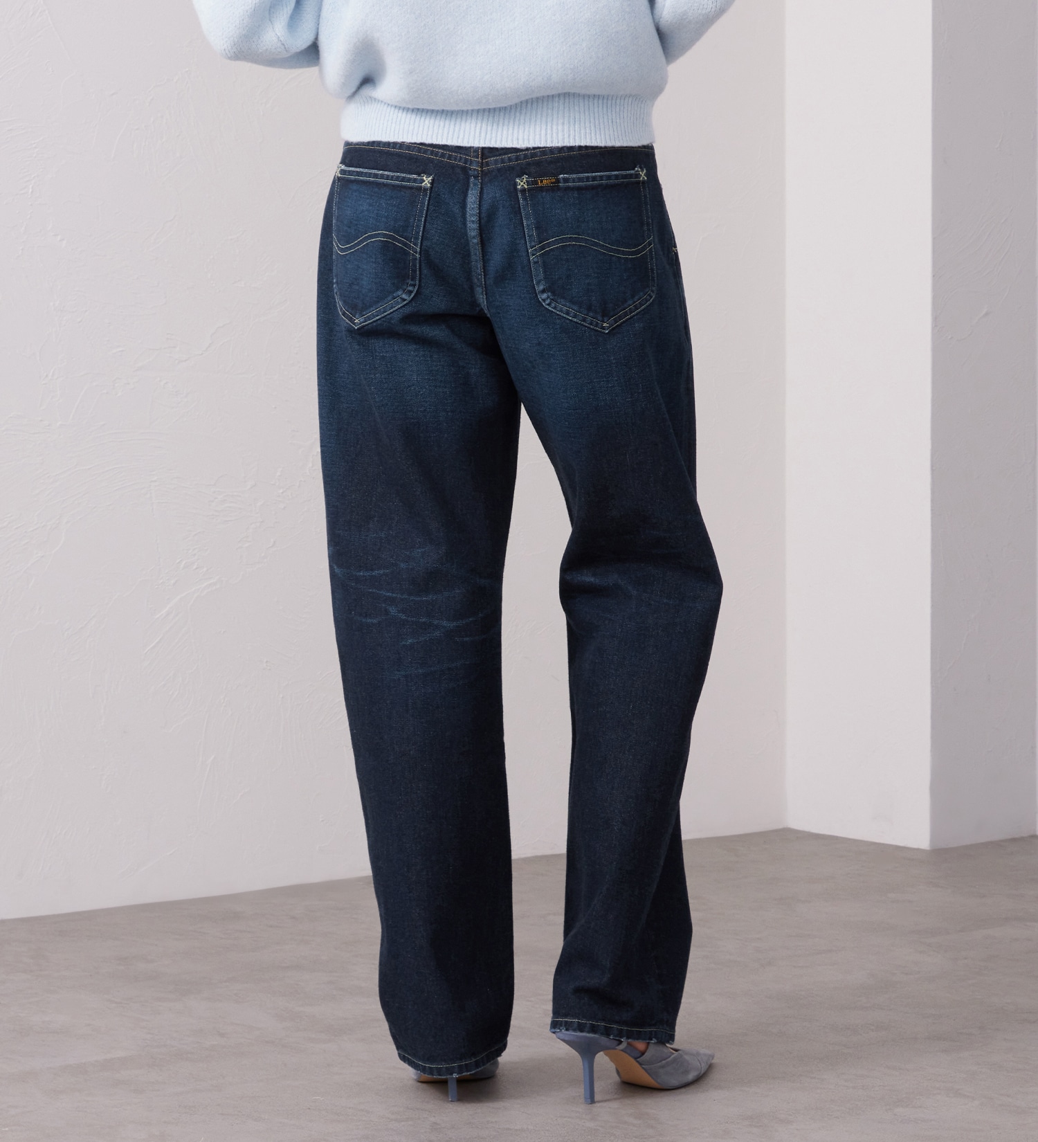 Lee(リー)のSTANDARD WARDROBE ボーイズストレートパンツ セットアップ対応|パンツ/デニム/ジーンズパンツ/レディース|濃色ブルー