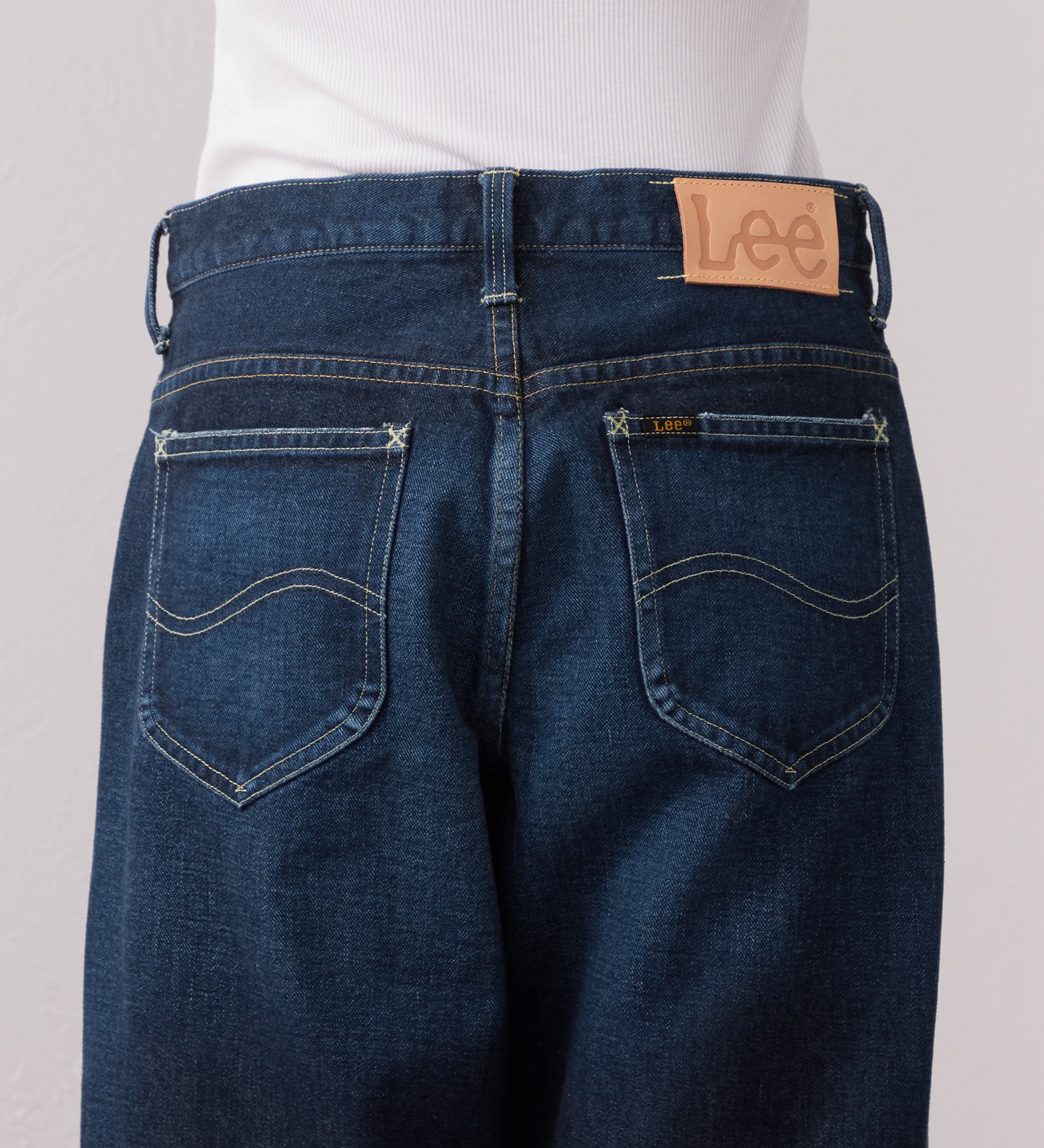 Lee(リー)のSTANDARD WARDROBE ボーイズストレートパンツ セットアップ対応|パンツ/デニム/ジーンズパンツ/レディース|濃色ブルー