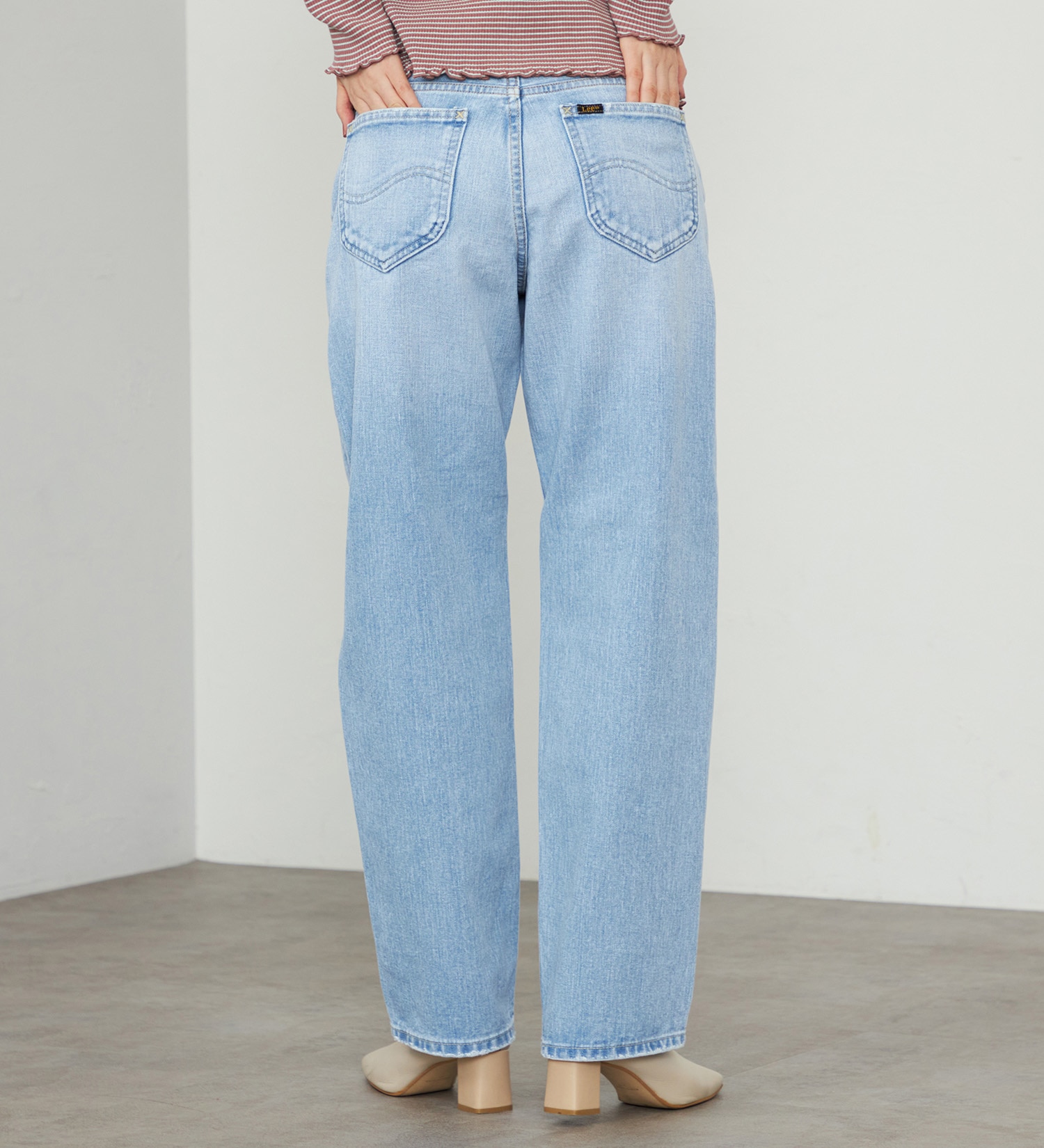 Lee(リー)のSTANDARD WARDROBE ボーイズストレートパンツ セットアップ可【CHARA着用アイテム】|パンツ/デニム/ジーンズパンツ/レディース|淡色ブルー