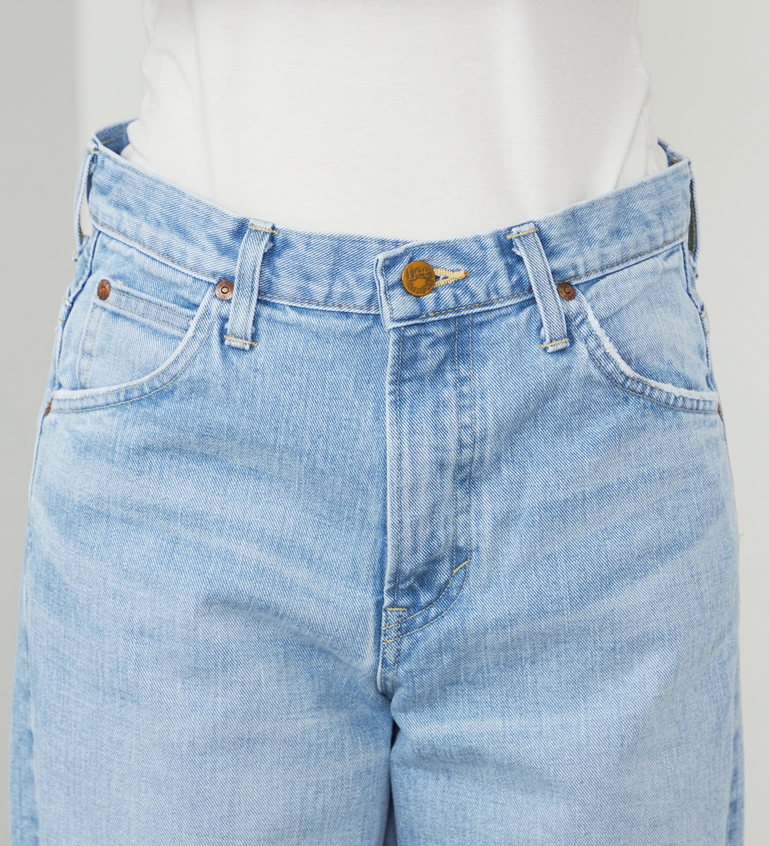 Lee(リー)のSTANDARD WARDROBE ボーイズストレートパンツ セットアップ可【CHARA着用アイテム】|パンツ/デニム/ジーンズパンツ/レディース|淡色ブルー