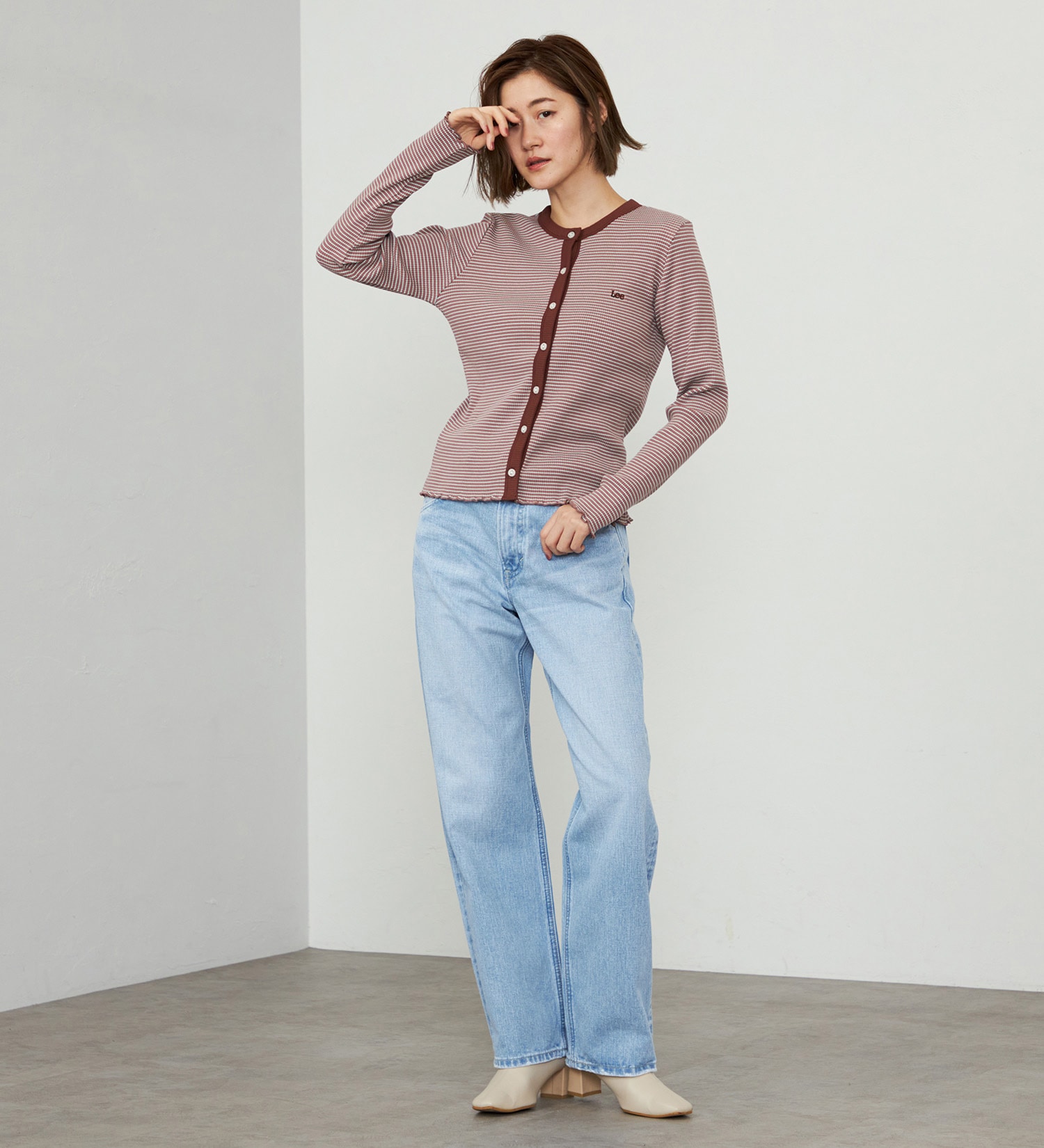 Lee(リー)のSTANDARD WARDROBE ボーイズストレートパンツ セットアップ可【CHARA着用アイテム】|パンツ/デニム/ジーンズパンツ/レディース|淡色ブルー