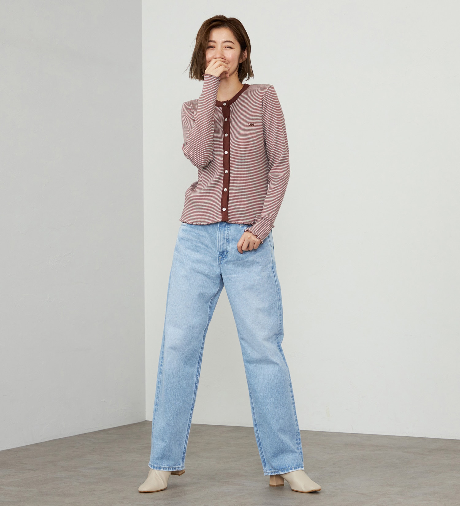 Lee(リー)のSTANDARD WARDROBE ボーイズストレートパンツ セットアップ可【CHARA着用アイテム】|パンツ/デニム/ジーンズパンツ/レディース|淡色ブルー