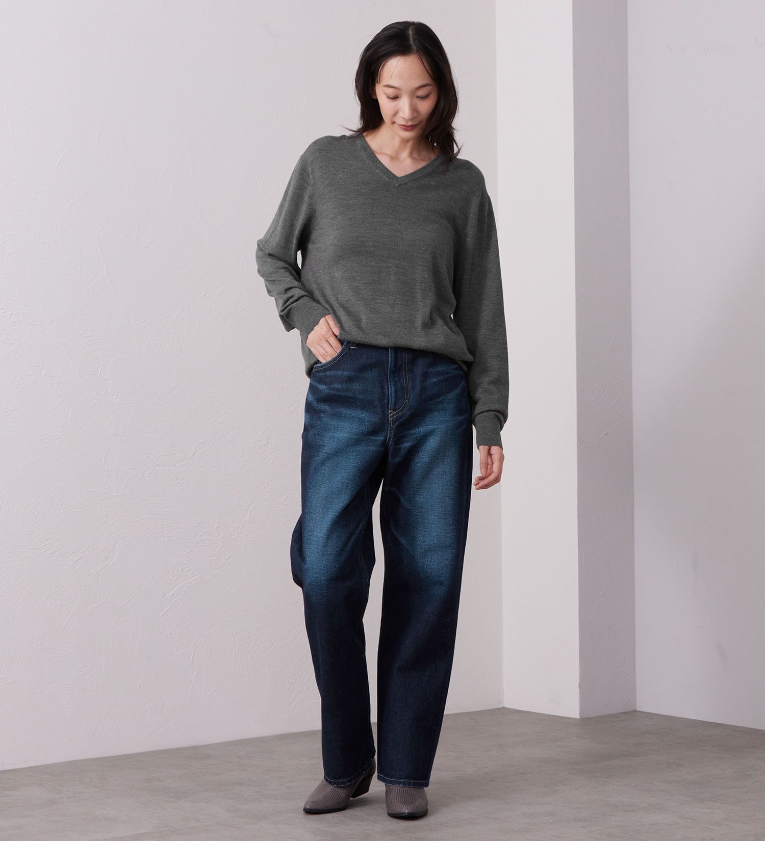 Lee(リー)のSTANDARD WARDROBE ストレートパンツ|パンツ/デニム/ジーンズパンツ/レディース|濃色ブルー