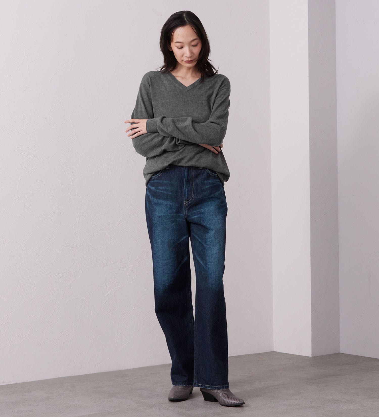 Lee(リー)のSTANDARD WARDROBE ストレートパンツ|パンツ/デニム/ジーンズパンツ/レディース|濃色ブルー