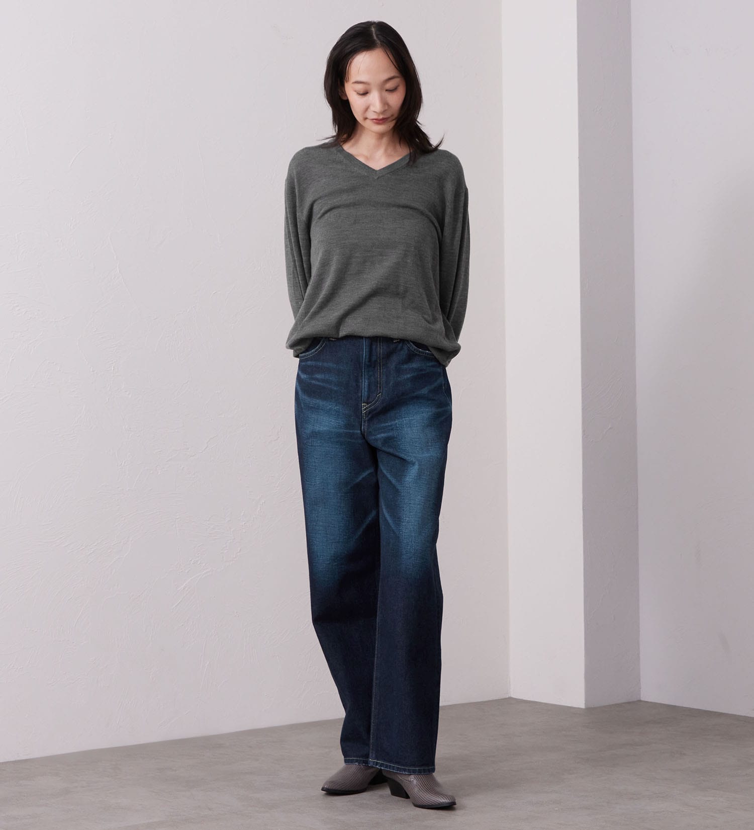 Lee(リー)のSTANDARD WARDROBE ストレートパンツ|パンツ/デニム/ジーンズパンツ/レディース|濃色ブルー