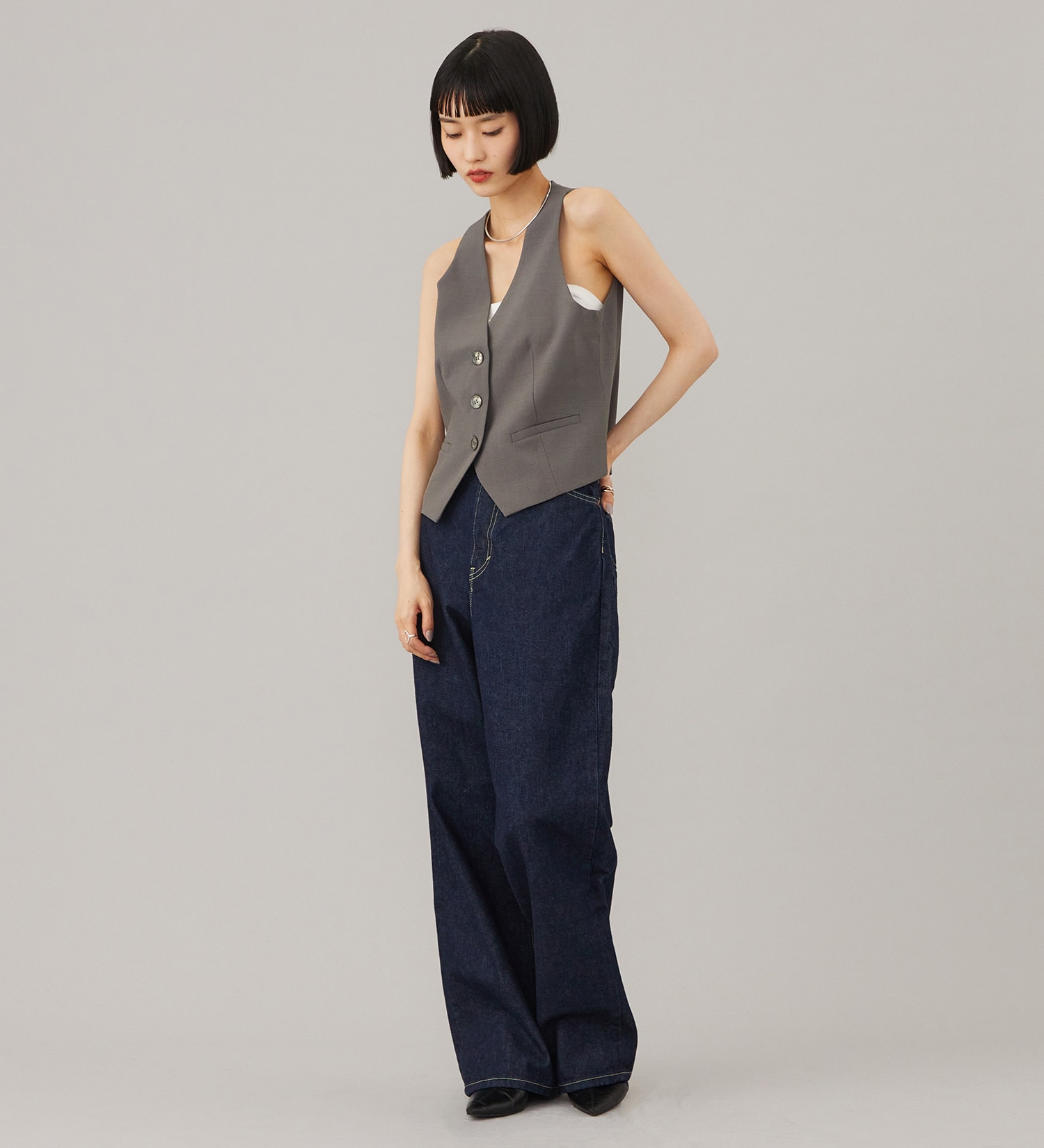 Lee(リー)のSTANDARD WARDROBE バギーパンツ セットアップ対応|パンツ/デニム/ジーンズパンツ/レディース|インディゴブルー