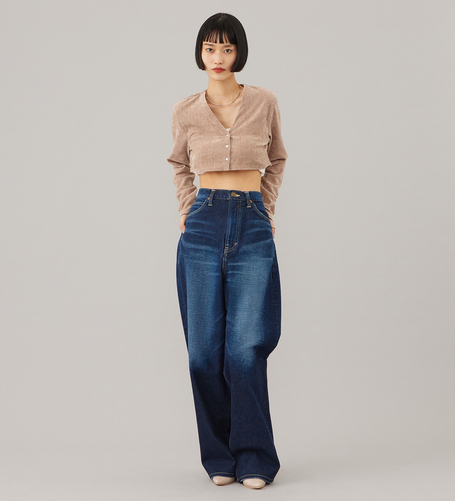 Lee(リー)のSTANDARD WARDROBE バギーパンツ セットアップ対応|パンツ/デニム/ジーンズパンツ/レディース|濃色ブルー