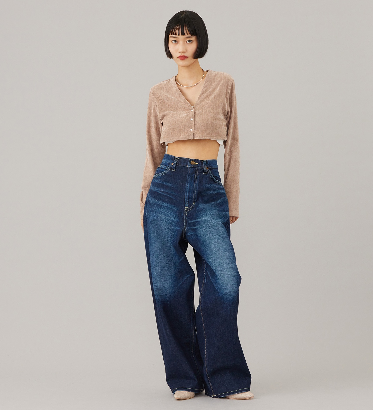 Lee(リー)のSTANDARD WARDROBE バギーパンツ セットアップ対応|パンツ/デニム/ジーンズパンツ/レディース|濃色ブルー