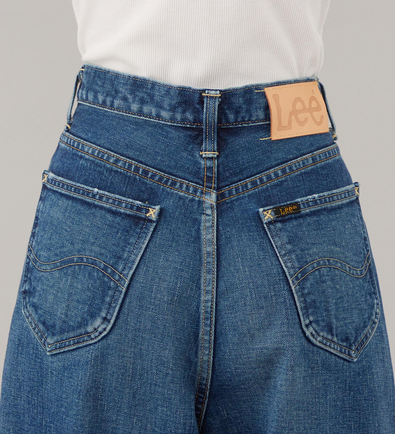 Lee(リー)のSTANDARD WARDROBE バギーパンツ セットアップ対応|パンツ/デニム/ジーンズパンツ/レディース|中色ブルー