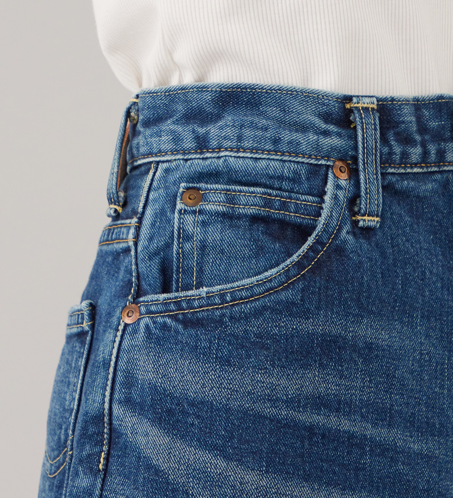 Lee(リー)のSTANDARD WARDROBE バギーパンツ セットアップ対応|パンツ/デニム/ジーンズパンツ/レディース|中色ブルー