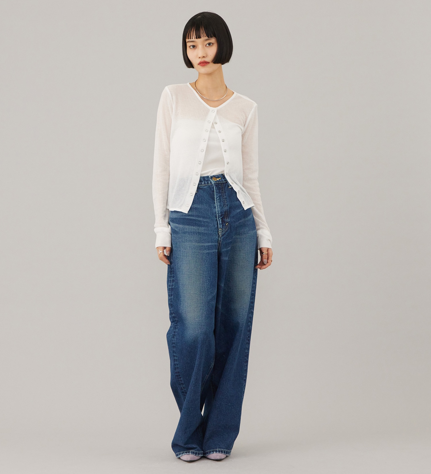 Lee(リー)のSTANDARD WARDROBE バギーパンツ セットアップ対応|パンツ/デニム/ジーンズパンツ/レディース|中色ブルー