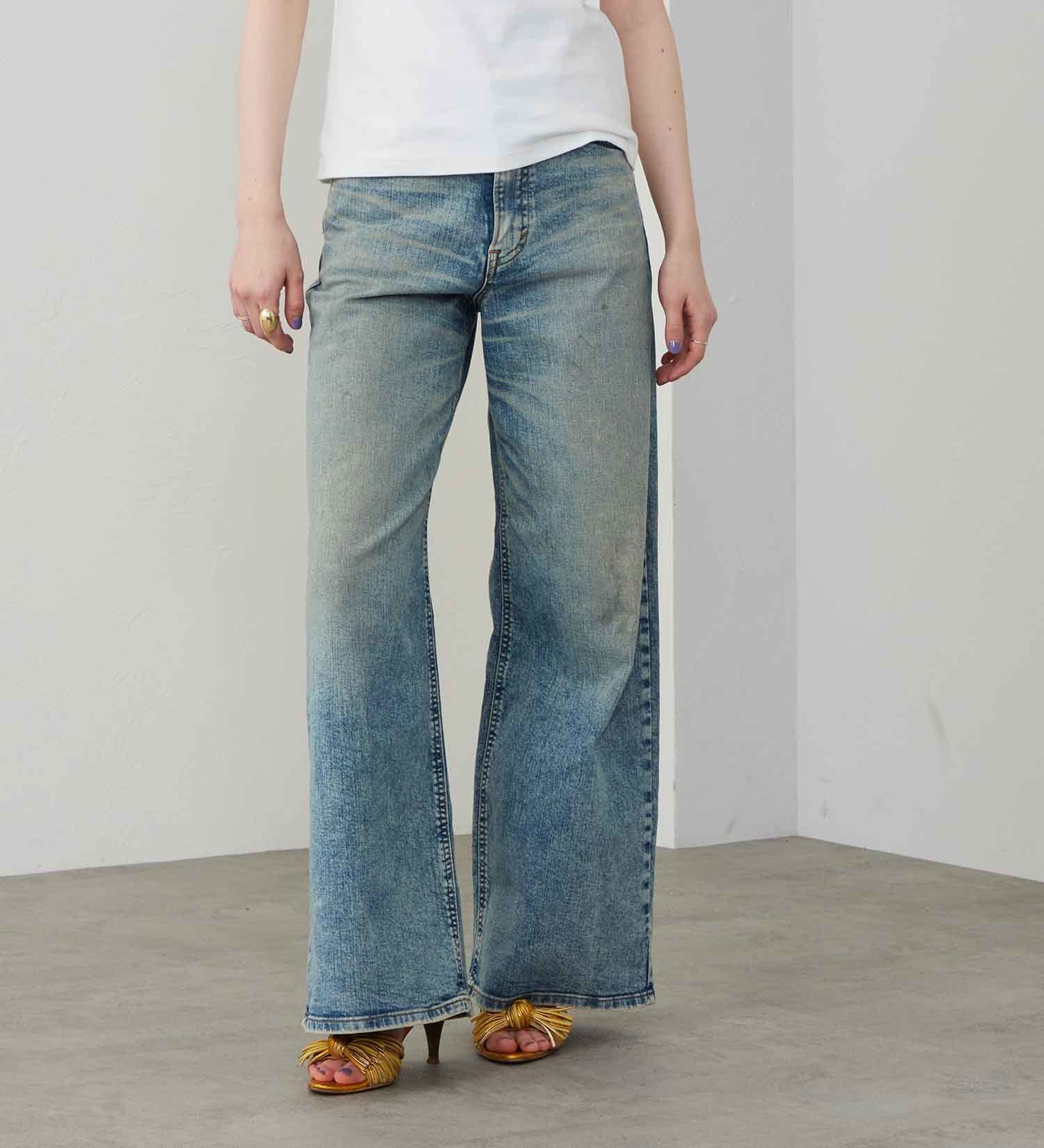 Lee(リー)の【試着対象】【SPECIAL EDITION】STANDARD WARDROBE ワイドデニムパンツ【ストレッチデニム】|パンツ/デニム/ジーンズパンツ/レディース|淡色ブルー