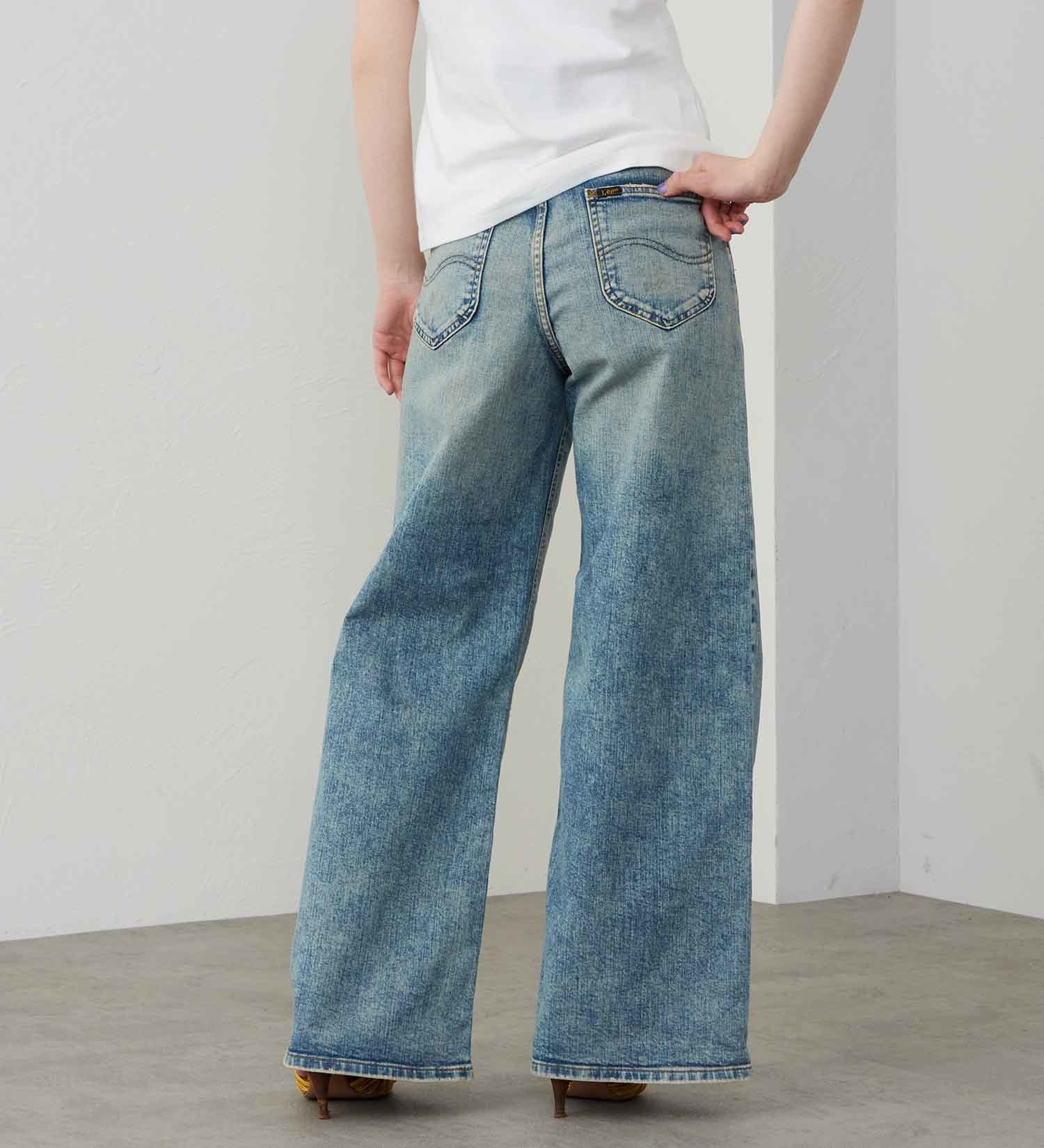 Lee(リー)の【試着対象】【SPECIAL EDITION】STANDARD WARDROBE ワイドデニムパンツ【ストレッチデニム】|パンツ/デニム/ジーンズパンツ/レディース|淡色ブルー