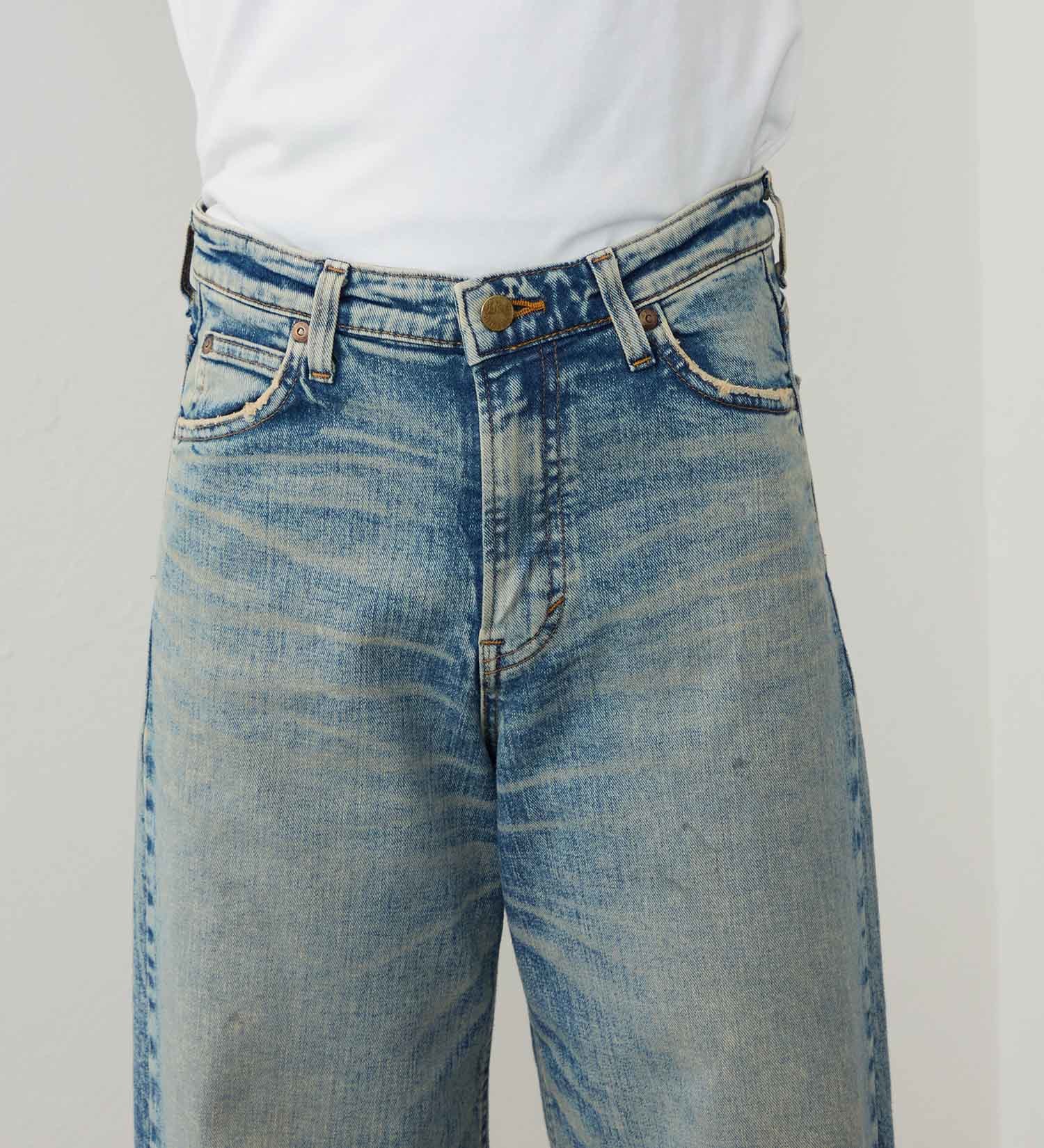 Lee(リー)の【試着対象】【SPECIAL EDITION】STANDARD WARDROBE ワイドデニムパンツ【ストレッチデニム】|パンツ/デニム/ジーンズパンツ/レディース|淡色ブルー