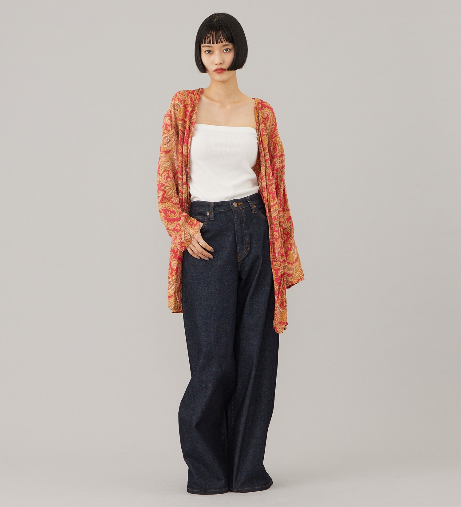 Lee(リー)のSTANDARD WARDROBE LASTIC リラックスワイド【ストレッチデニム】|パンツ/デニム/ジーンズパンツ/レディース|インディゴブルー