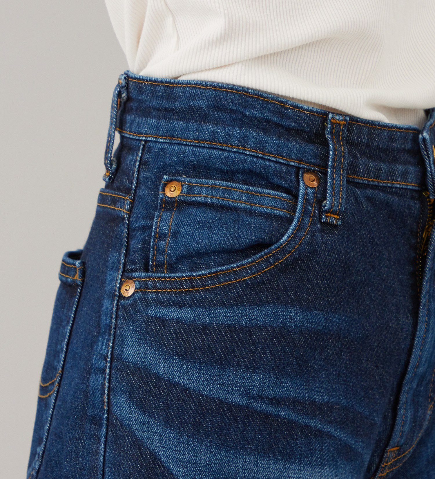 Lee(リー)のSTANDARD WARDROBE LASTIC リラックスワイド【ストレッチデニム】|パンツ/デニム/ジーンズパンツ/レディース|濃色ブルー