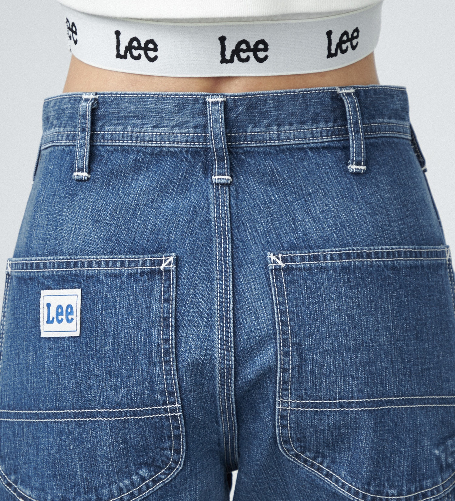 Lee(リー)の【新色】DUNGAREES ペインターワイドデニムパンツ|パンツ/デニムパンツ/レディース|リメイク