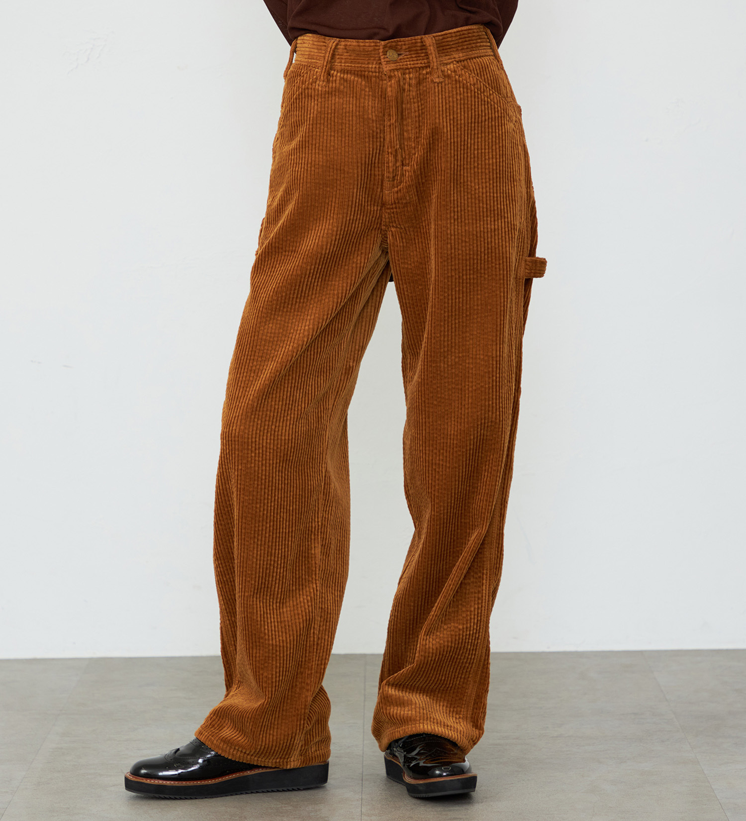 Lee(リー)の【秋冬】レディ―ス ペインターワイドコーデュロイパンツ DUNGAREES|パンツ/パンツ/レディース|キャメル