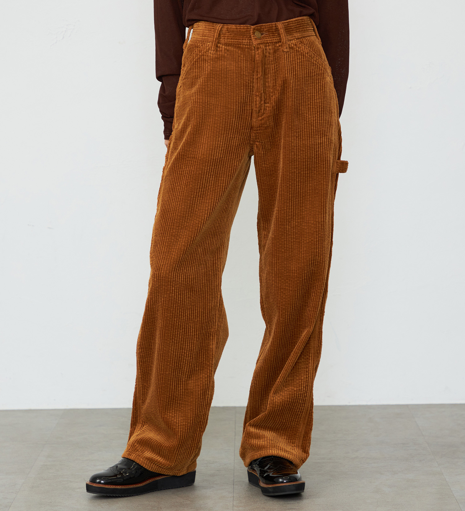 Lee(リー)の【秋冬】レディ―ス ペインターワイドコーデュロイパンツ DUNGAREES|パンツ/パンツ/レディース|キャメル