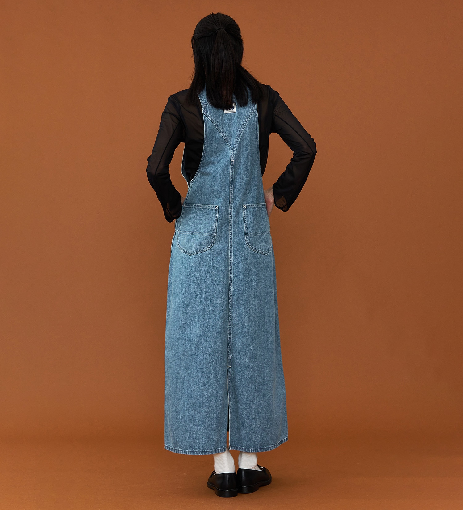 Lee(リー)の【試着対象】オーバーオールマキシスカート|オールインワン/ジャンパースカート/レディース|淡色ブルー